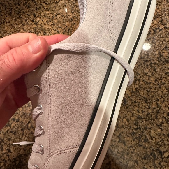 CONVERSE Chuck Taylor Low Top Light Grey Gray Suede Sneakers. Brand New - Picture 8 of 10